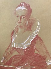 dessin ancien portrait de