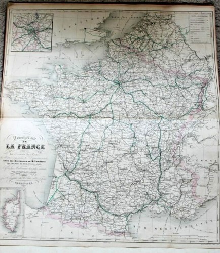 Grande carte france - , old