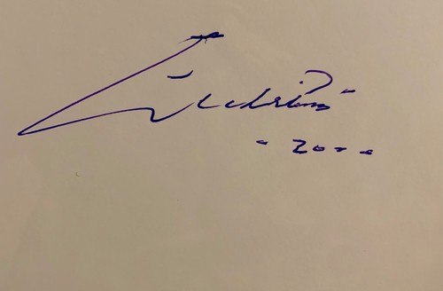 Autographe original - , de