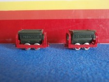 HOe 2 WAGONS BENNE TRANSPORT DE MINERAI  A ESSIEUX JOUEF EGGER BAHN Ref V20