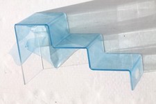 Présentoir comptoir vitrine escalier transparent translucide Lot de 2 B.E. 