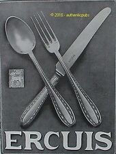 PUBLICITE ERCUIS ORFEVRERIE