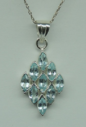 Pendentif blautopas 2 - blautopas, 2,70