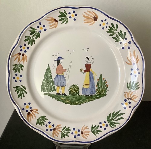 Belle assiette faience - en,