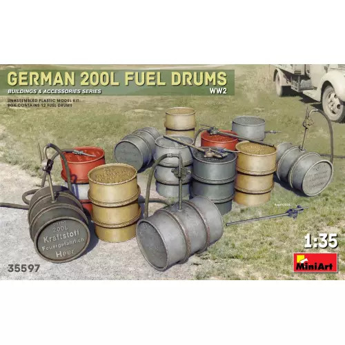 Miniart 35597 german 200l fuel - 200l,