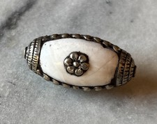 Large Tibetan Silver Encased