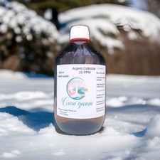 Argent Colloïdal 15 PPM -1 litre - Haute qualité  -100%Naturel - Antibactérien