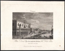 1815 Eau-forte gravure Venise