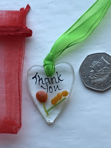 Verre fondu fait main merci