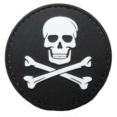 Patche pirate symbole rond - , pvc