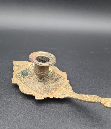 Ancien bougeoir main rat - bougeoir, main,