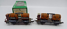 SACHSEN MODELE / PIKO  2 X WAGONS BI FOUDRE AVEC GUÉRITE SNCF  HO