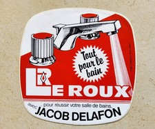 autocollant  1975 JACOB DELAFON FAMILLE SISCA LE ROUX BRETAGNE Pont-L’Abbé