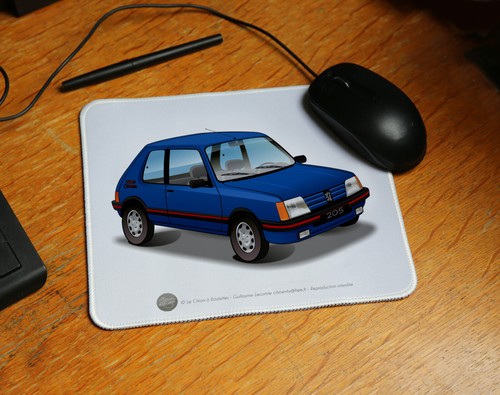 Tapis souris peugeot - peugeot, 205