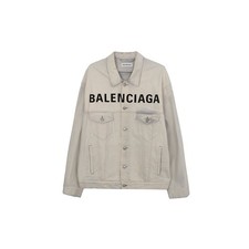 Balenciaga Veste en denim logo