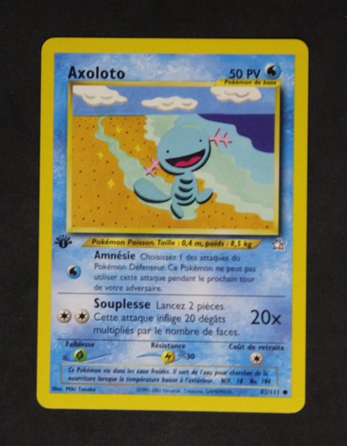 Carte pokemon 111 axoloto - carte,