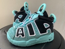 Nike Air More Uptempo TD Light Aqua Baby Sz 6C CK0825-403 retro jordan pippen