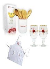 Pack X2 tasses 330cc + set ustensiles + tablier Stella Artois d'Argentine
