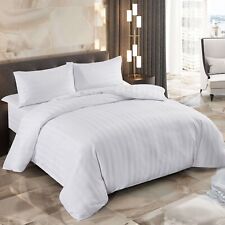 Satin Rayure Set Housse de