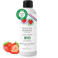 Huile de Massage Comestible Érotique Sensuel Chauffante Relaxante BIO Profess...