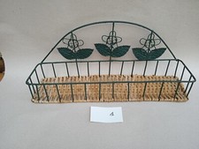 Etagère en osier rotin et métal vintage ancien à épices cuisine décoration 1