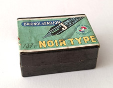 plumes vintage Baignol Farjon noir type 737F boîte neuve France nibs antique