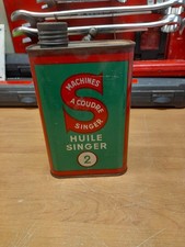 ancien bidon huile vide singer