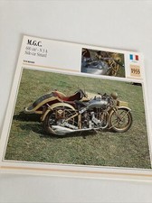 MGC 600 N3A side-car Simard fiche carte moto collection édition Atlas