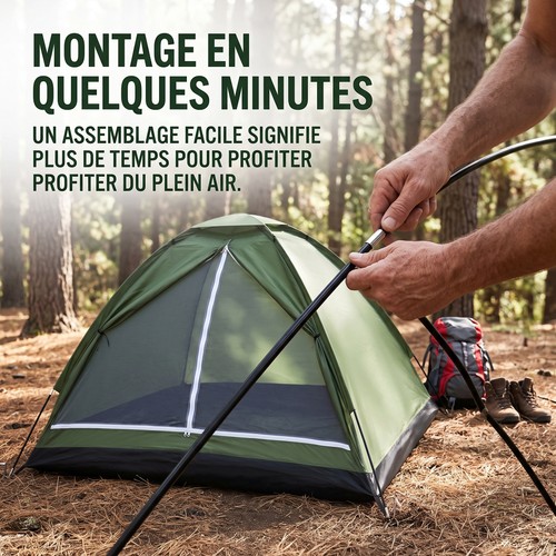 Tente compacte places pour - compacte, 2