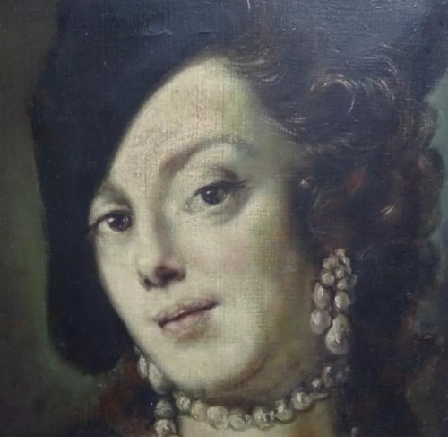 Tableau ancien huile - ancien, portrait