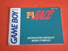 Notice Nintendo Game Boy F1 Race 