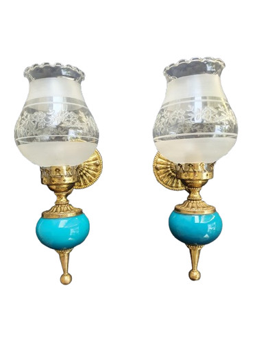 Paire appliques murales - d'appliques,