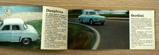 ? Brochure Auto 1963 RENAULT 4 GORDINI FLORIDE RAMBLER Catalogue Prospekt Sales