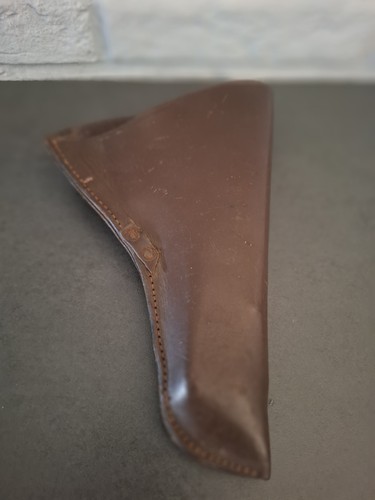 étui vintage cuir marron - étui,