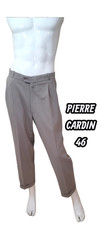 Pierre Cardin Taille 46 Superbe pantalon de costume beige homme laine mélangée