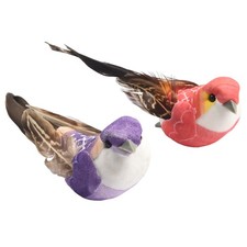 10cm Faux Plume Oiseau Décor