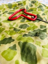 US WW2 - Poignée de parachute US ventral T-5 + morceau de  parachute