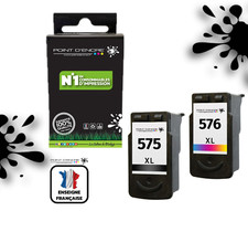 PG-575XL CL-576XL pour CANON Multipack de 2 Cartouches Couleurs /Cyan/Magenta/Ja