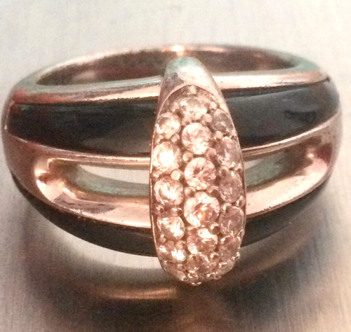 Grosse bague vintage argent - grosse, en