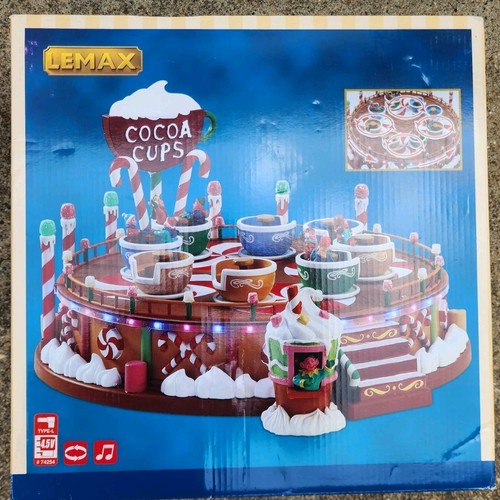 Lemax christmas cocoa cups - lemax, cups"