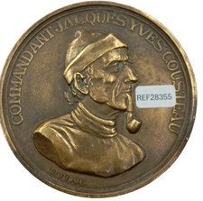 L7/09/2025 (REF28355) Médaille DU COMMANDANT COUSTEAU FRENCH MEDAL