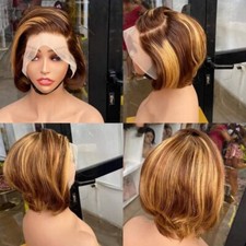 Perruque cheveux indien lisse avec full lace 10/12 pouces