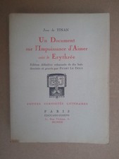 J. de TINAN "Un document sur