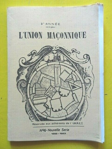 Union maçonnique revue - maçonnique,