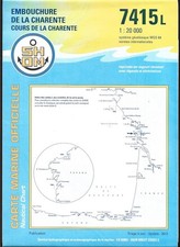 CARTE MARINE . SHOM .  7415 L