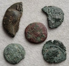Joli Lot de 5 Bronzes Gaulois à Classer