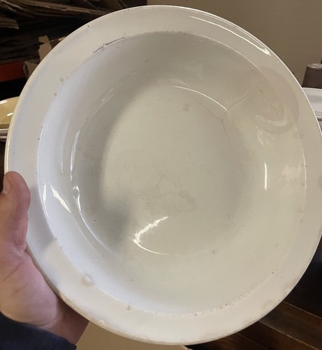 Creil montereau plat blanc - montereau,