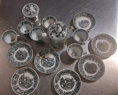 Service café faience - a,
