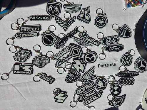 Porte clés logos auto - porte-clés,