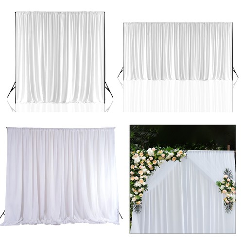 Rideaux fond blanc ice silk - rideaux, de